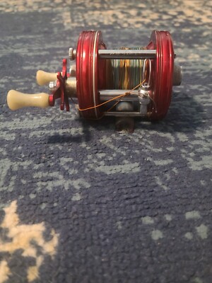 VINTAGE ABU GARCIA AMBASSADEUR 5000 RED FISHING REEL SWEDEN 1962