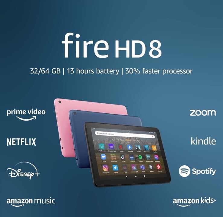 Amazon Fire HD 8 tablet, 8” HD Display, 32 GB 12th gen 2022