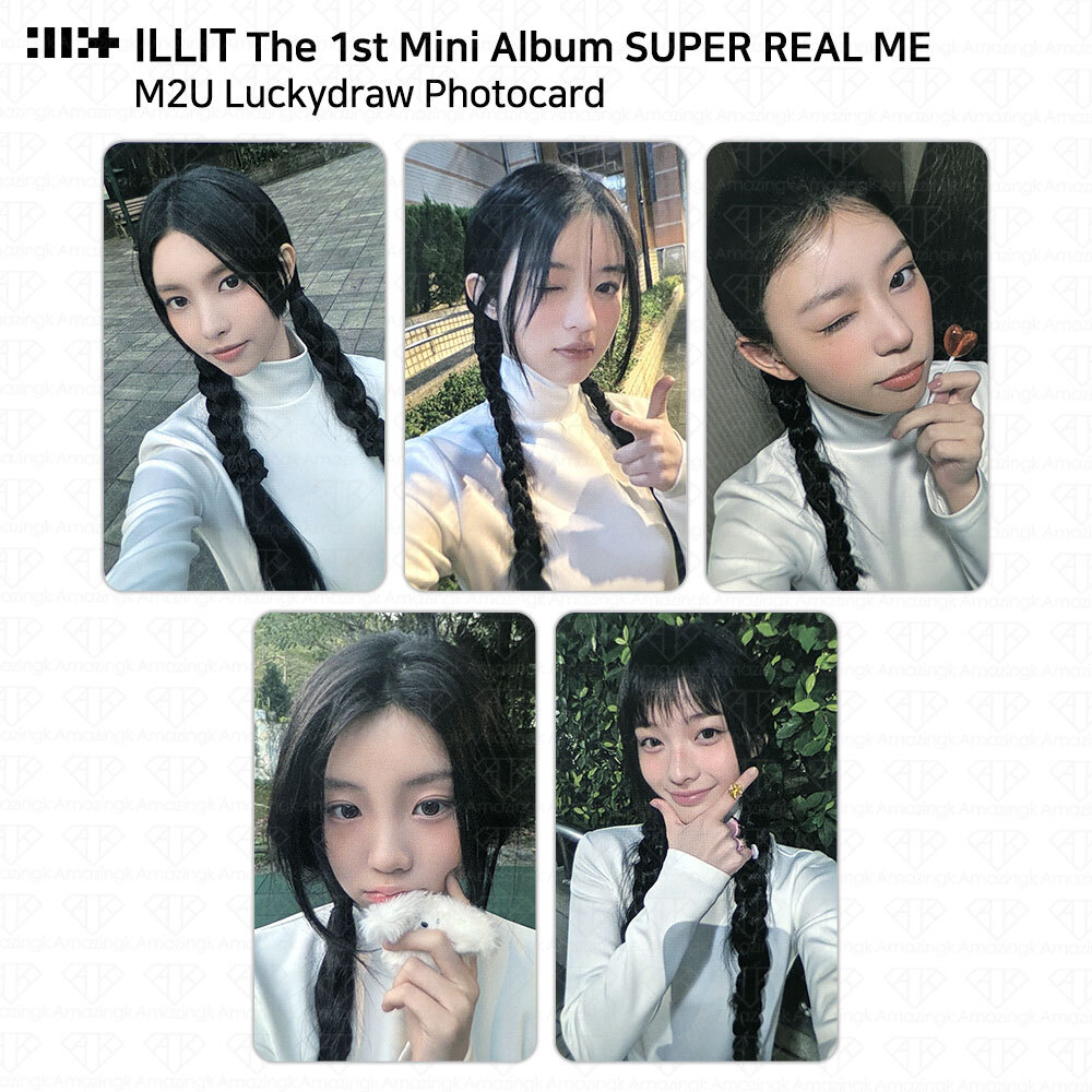 ILLIT The 1st Mini Album Super Real Me Lucky Draw Photocard M2U