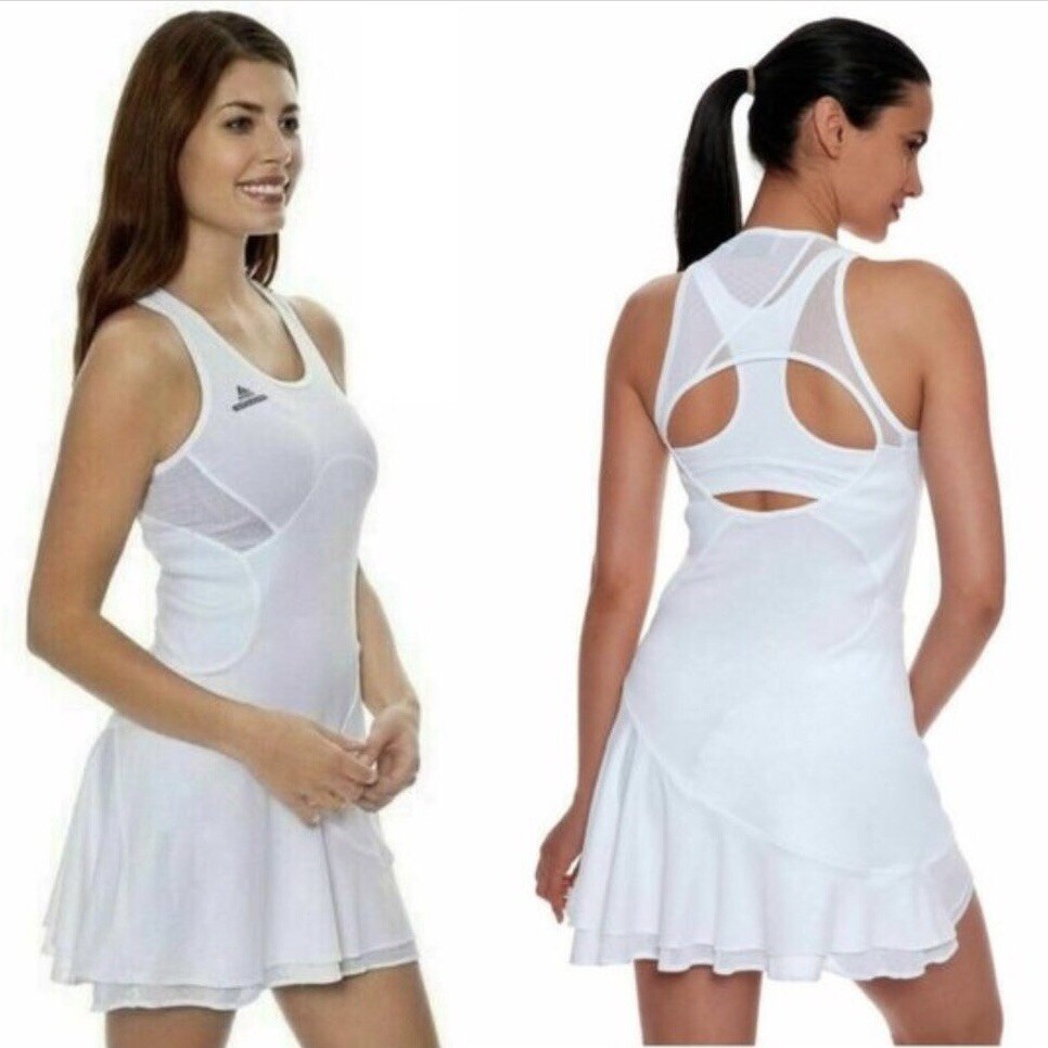 adidas stella mccartney tennis dress, White, Large, Excellent