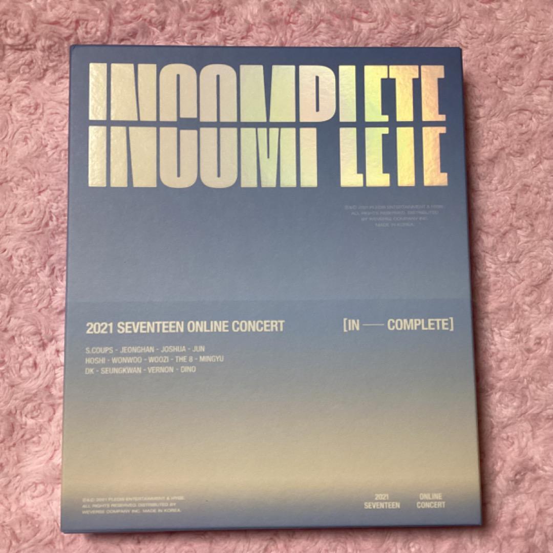 SEVENTEEN INCOMPLETE 2021 SEVENTEEN Online Concert DVD 3 Discs Set