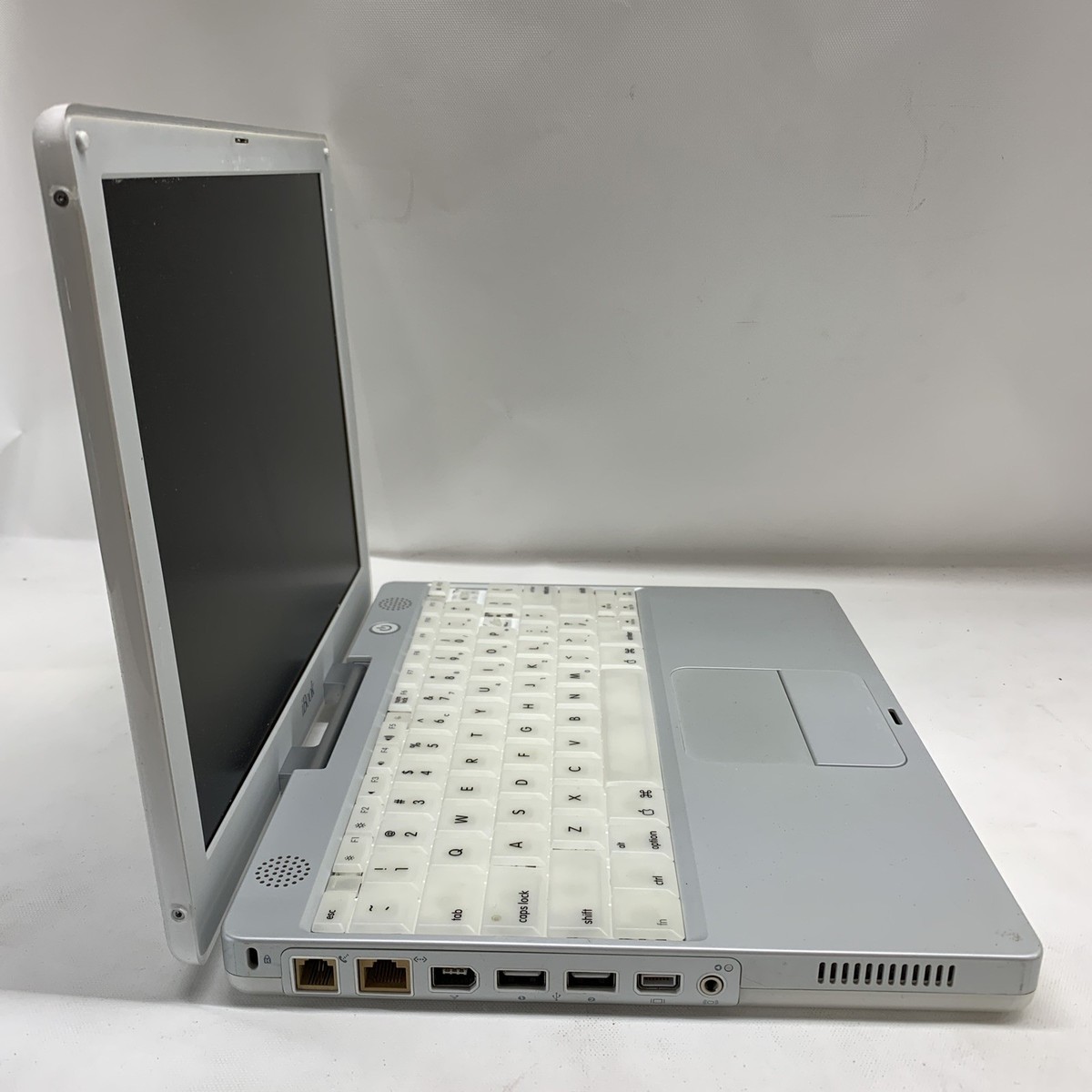 Vintage White Apple iBook G3 PowerPC 750 500MHz Laptop M6497