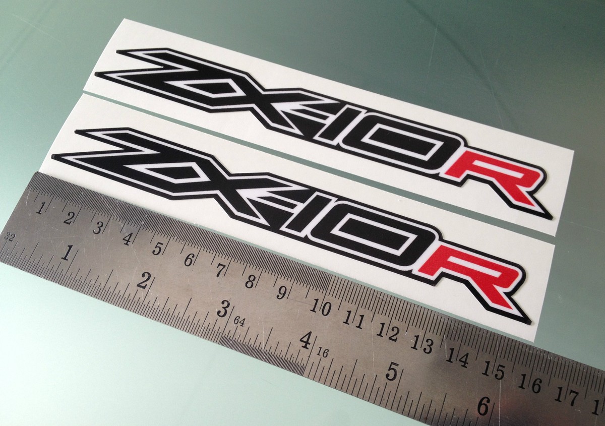 ZX-10R ZX10R Fairing Decals / Stickers New logo (Any Colour) 155mm