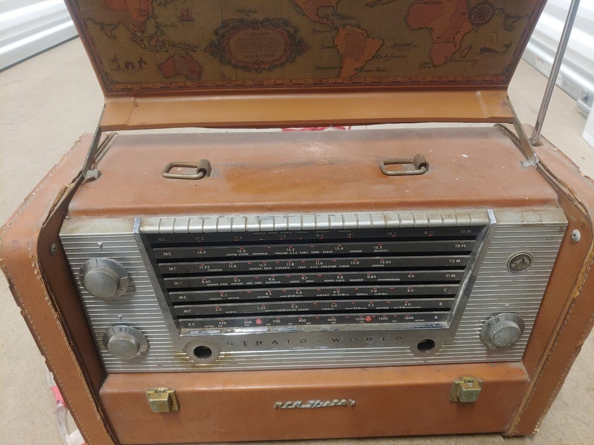 c.1959 RCA Victor 7-BX-10 STRATO-WORLD Portable Shortwave Multi