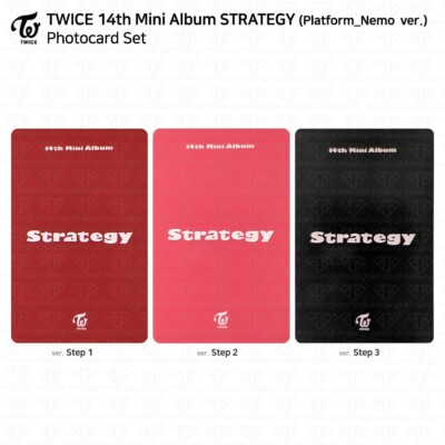 TWICE 14th Mini Album STRATEGY Platform Nemo ver Special Photocard