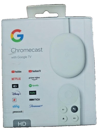 Google Chromecast HD G454V with Google TV and Remote | eBay