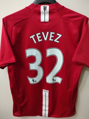 MANCHESTER UNITED 2007-2008 Tevez 32 camiseta shirt trikot maillot