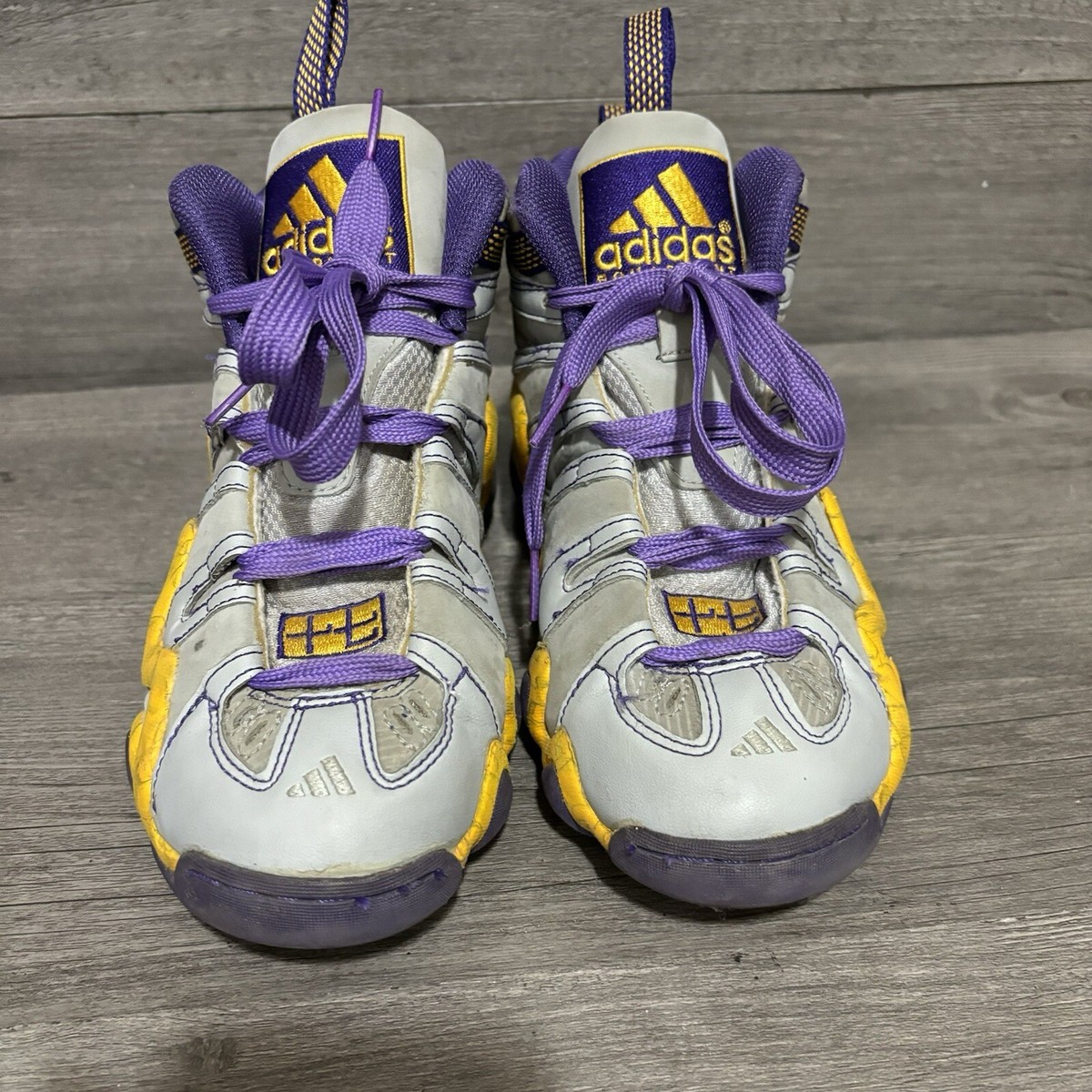 Adidas Crazy 8 Jeremy Lin PE Lakers Grey Purple Mens Kobe Sneakers