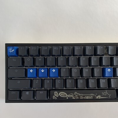 Ducky One 2 Mini Black With Cherry MX Blue Switches, Year Of Rat