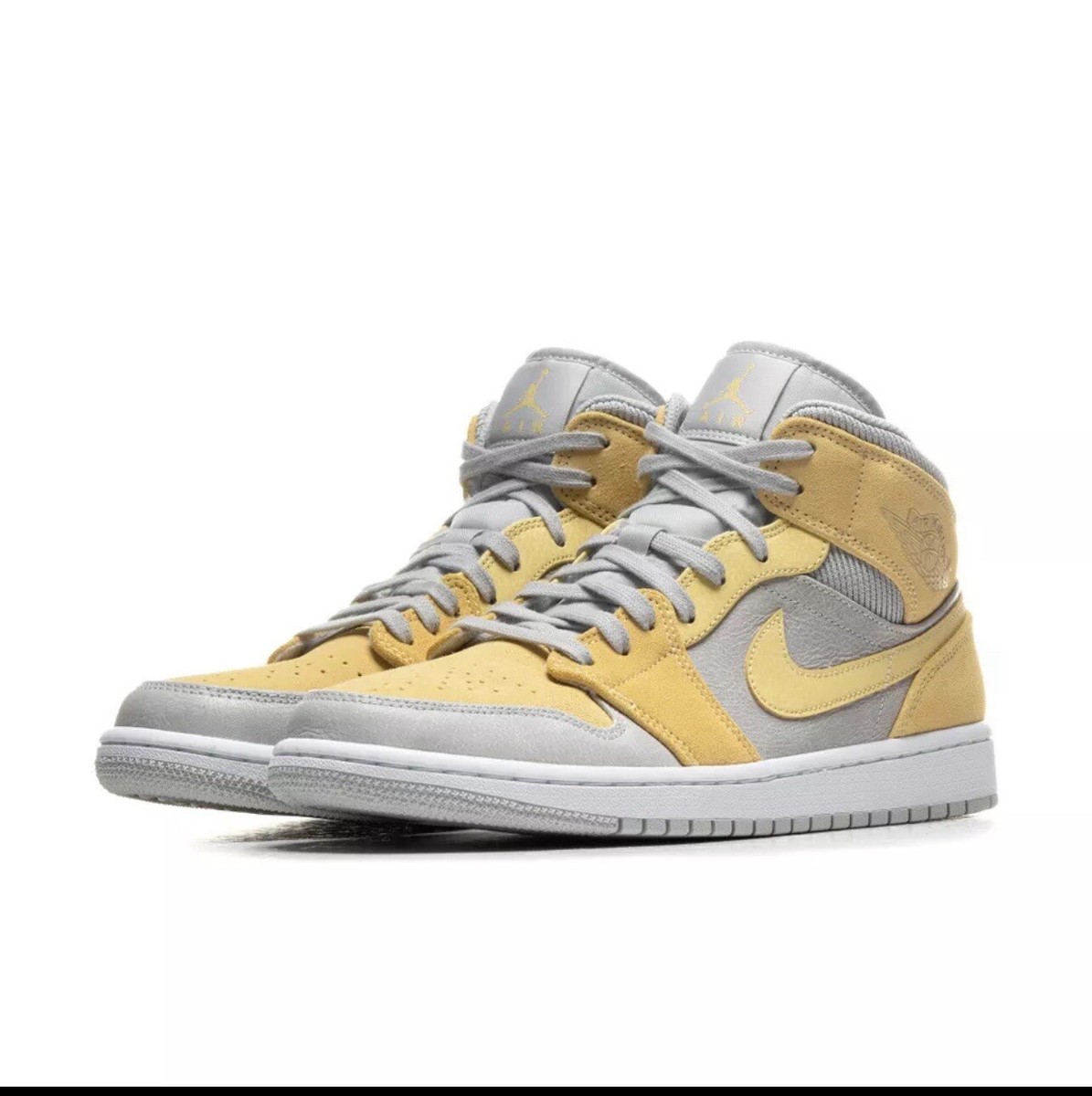 Nike Air Jordan 1 Mid Mixed Textures Yellow Size 12 DA4666-001