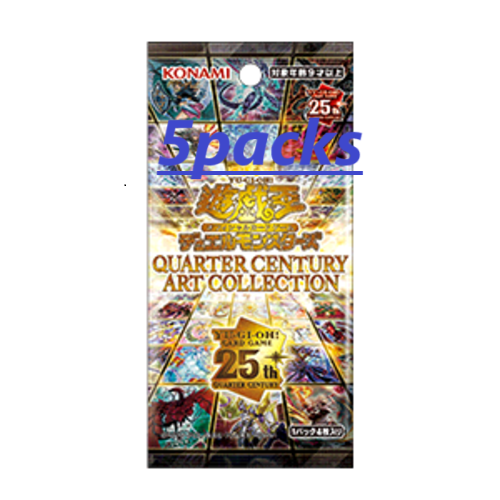 Konami Yugioh OCG Quarter Century Art Collection 5packs Japan
