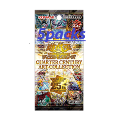 Konami Yugioh OCG Quarter Century Art Collection 5packs Japan