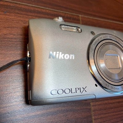Nikon COOLPIX S3600 20.1MP Digital Camera - Silver for sale online