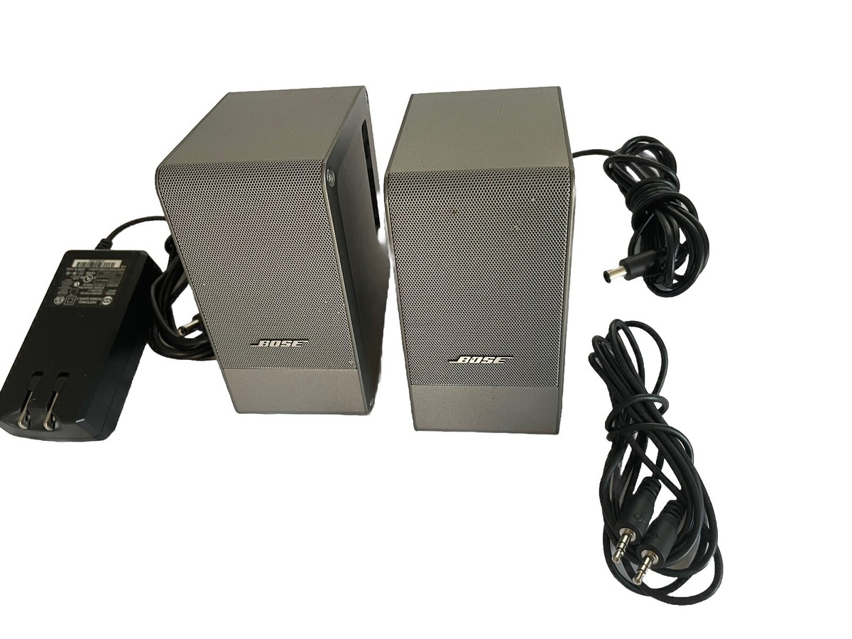 Bose Computer MusicMonitor Computer Speakers Desktop PC Silver