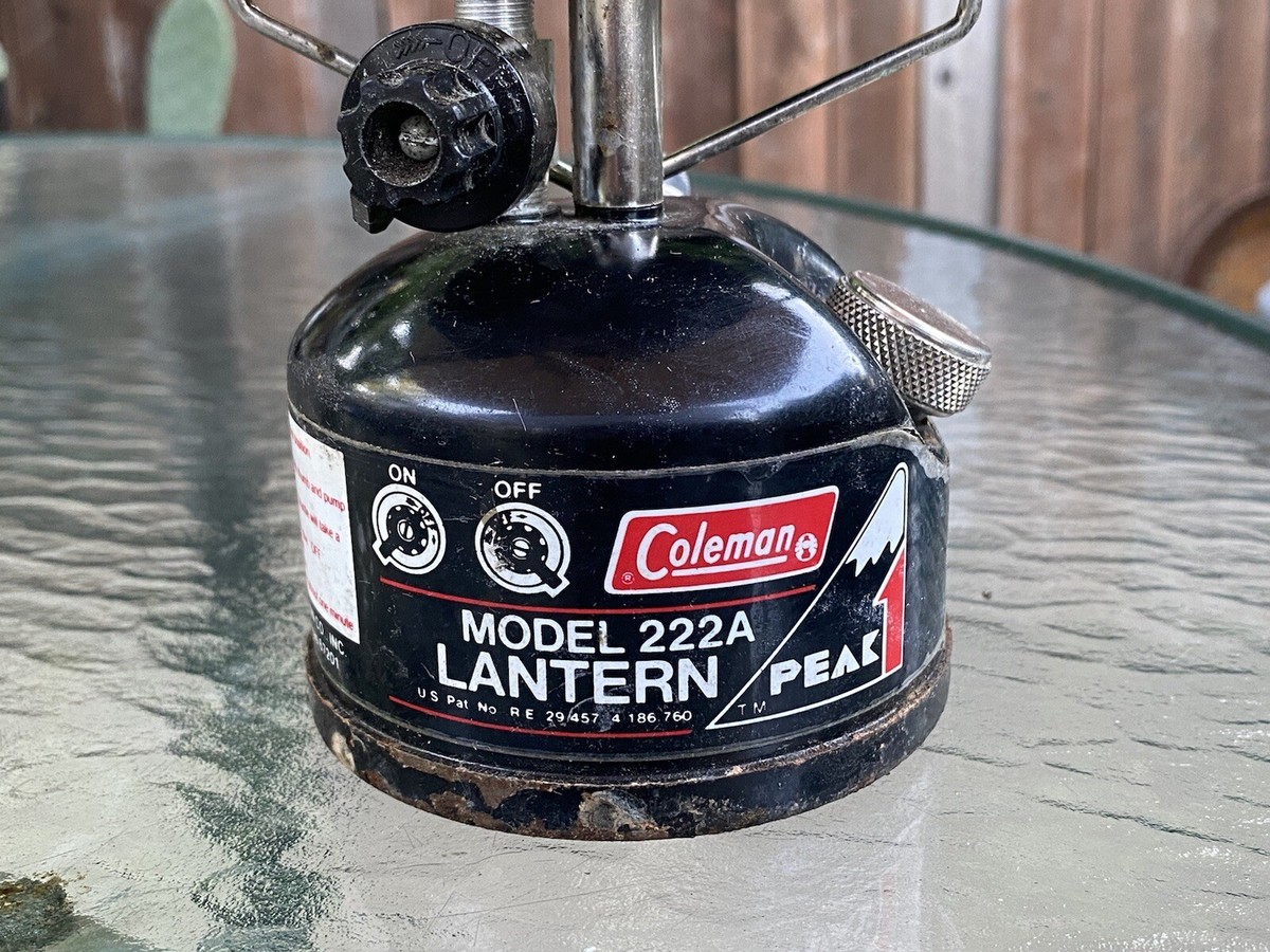 Coleman Peak Lantern Model 222A Dated 1 84 Made In Canada | eBay