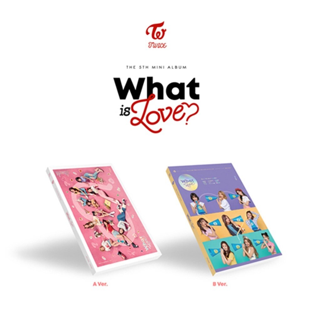 TWICE 5th Mini Album [WHAT IS LOVE?] CD+P.Book+6p P.Card+Sticker+