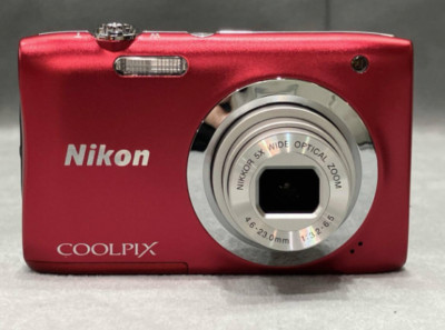 N MINT] Nikon COOLPIX A100 Red 20.0MP 5x Zoom Compact Digital