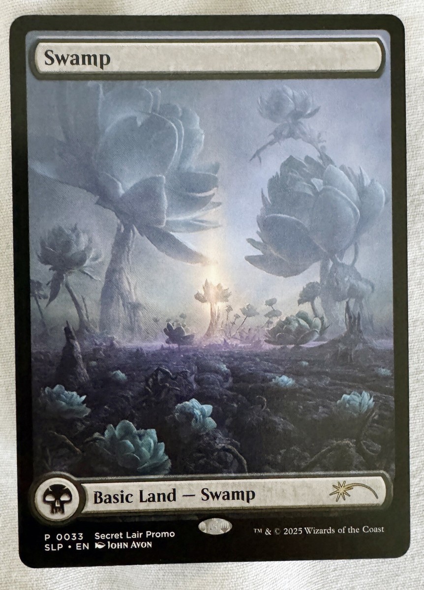 Magic MTG MagicCon Las Vegas 2025 Swamp land lotus Promo card Non