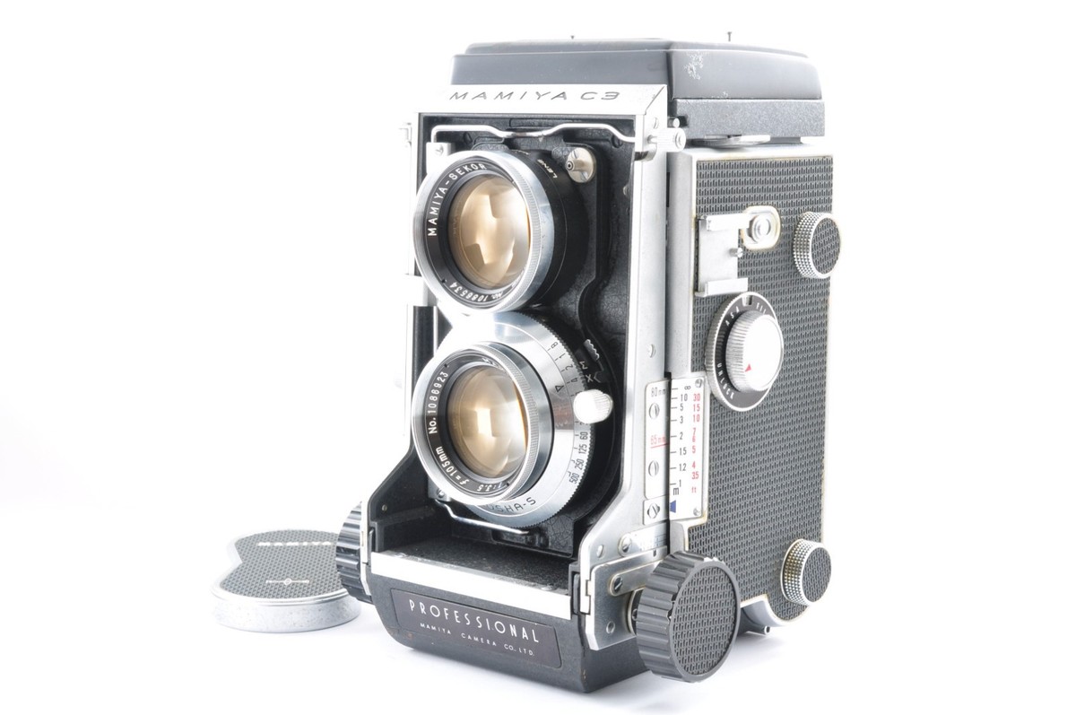 Mamiya C3 Pro TLR 6x6 Film Camera + Sekor 105mm f/3.5 Lens From