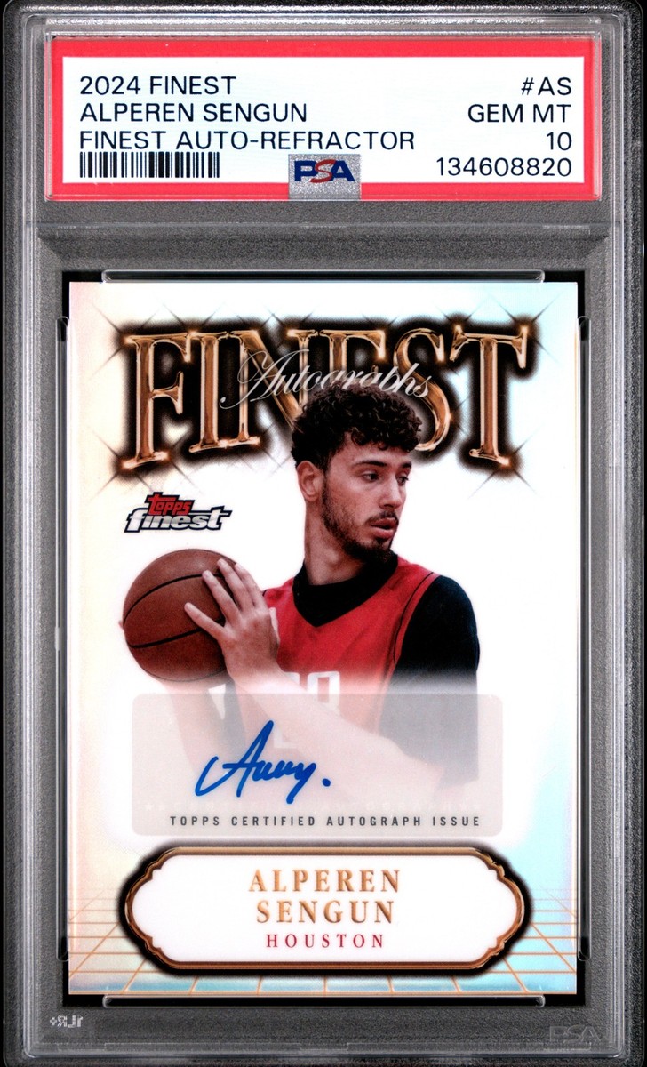 2024-25 Topps Finest - Finest Autographs Alperen Sengun, Alperen