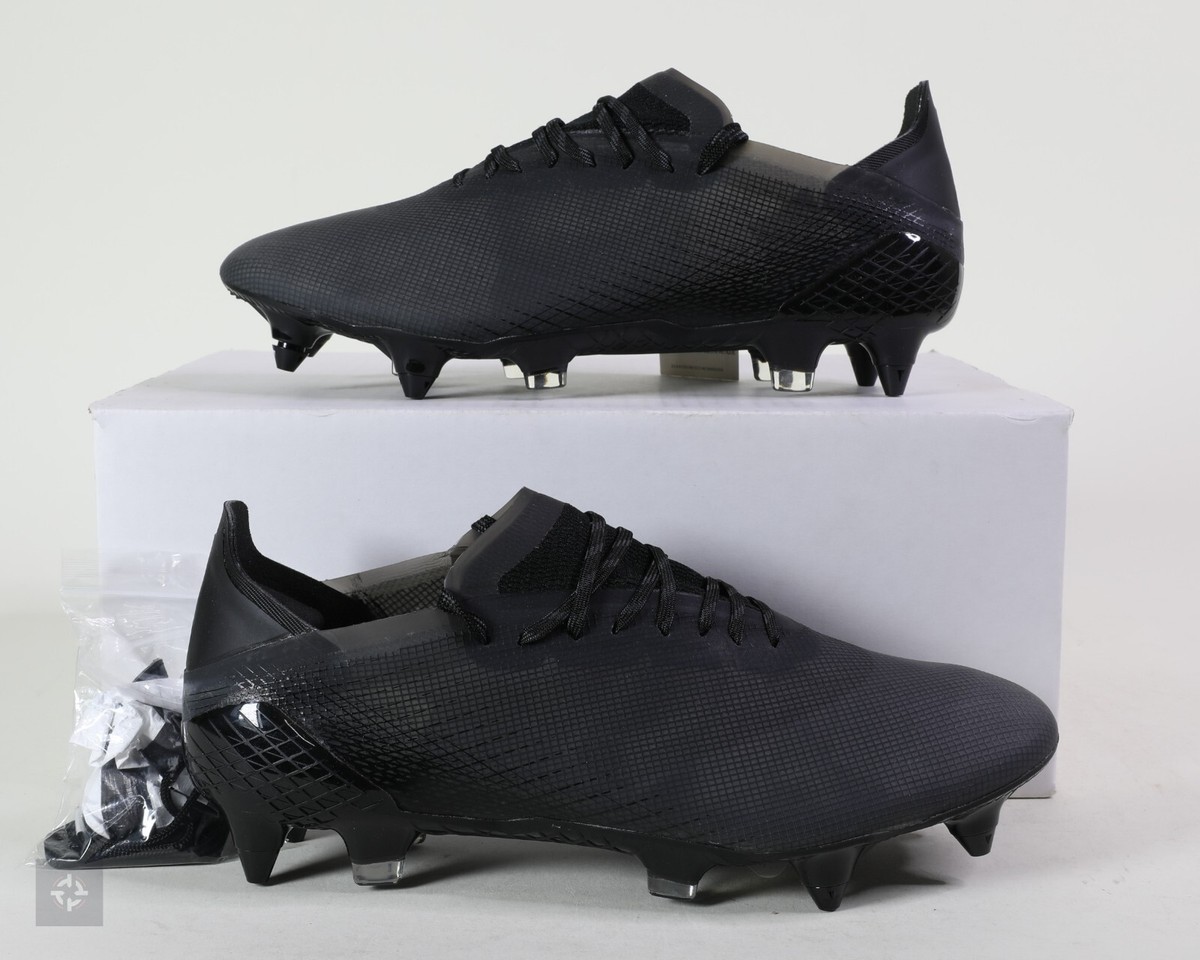 Adidas X Ghosted.1 SG Core Black Athletic Soccer Cleats Men's Size