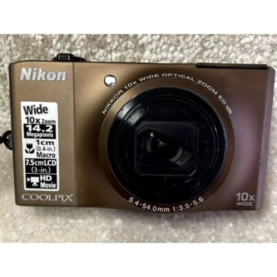 Nikon COOLPIX S8000 Digital Camera 14.2MP 10x Optical Zoom Built