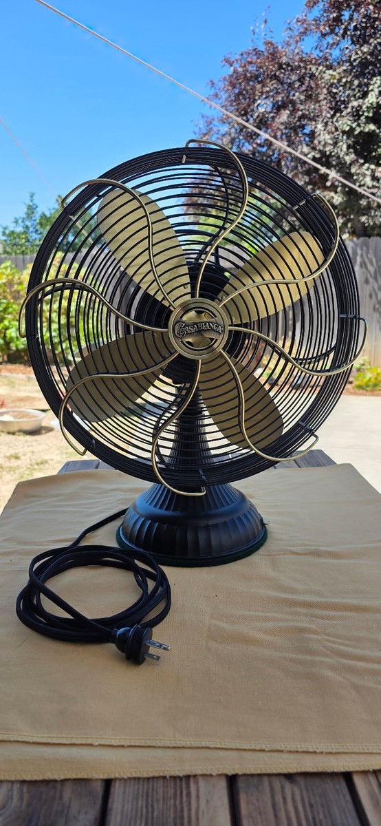 Vintage Casablanca Zephair Oscillating Table Fan 16