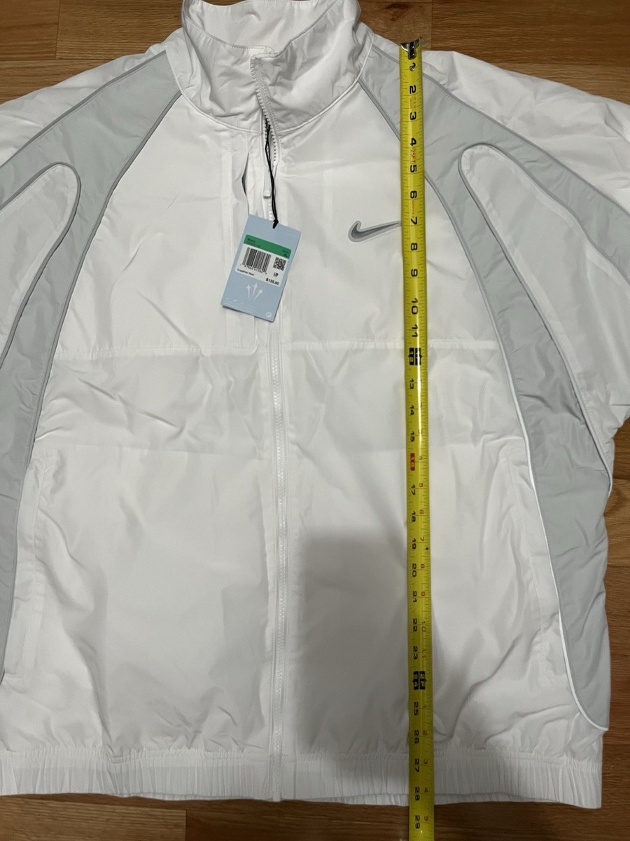 Nike x NOCTA NRZ FZ Track Jacket White Gray Drake Men's Size XL