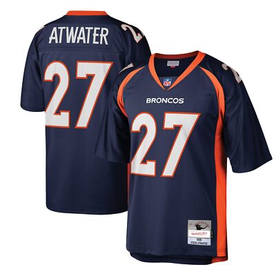 STEVE ATWATER Denver Broncos Navy MITCHELL & NESS Throwback LEGACY