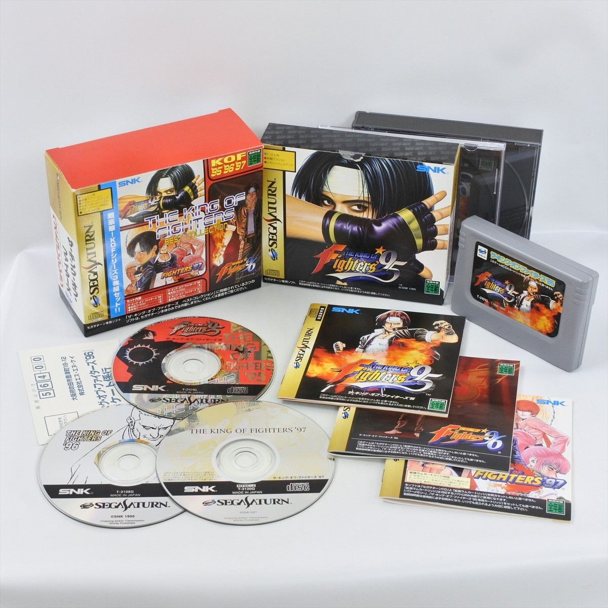 Sega Saturn THE KING OF FIGHTERS Best Collection KOF 95 96 97 GOOD