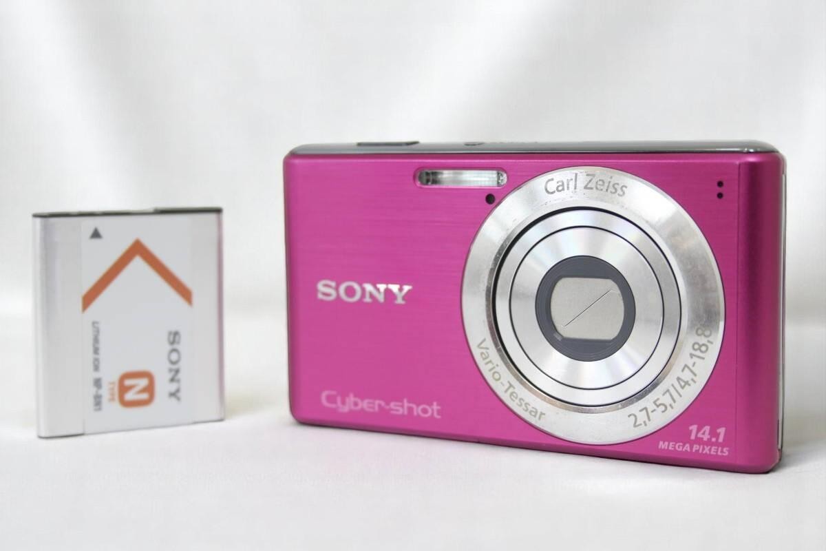 EXC+5] SONY Cyber Shot DSC-W530 Pink Digital Camera 14.1MP