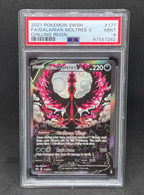 Pokemon Chilling Reign Galarian Moltres V 177/198 Alternative Art