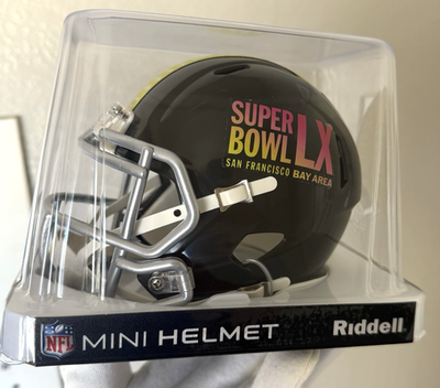SUPERBOWL LX 60 RIDDELL NFL MINI SPEED HELMET FEBRUARY 8TH, 2026