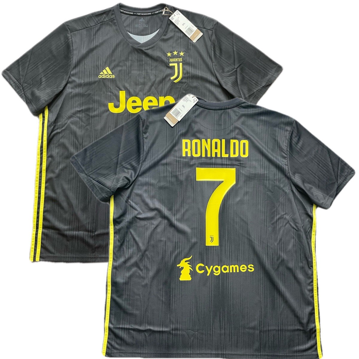 2018/19 Juventus Third Jersey #7 Ronaldo 2XL adidas Cygames