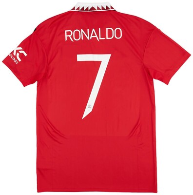Manchester United FC Home Shirt Jersey 22/23 Ronaldo #7, BNWT, 100