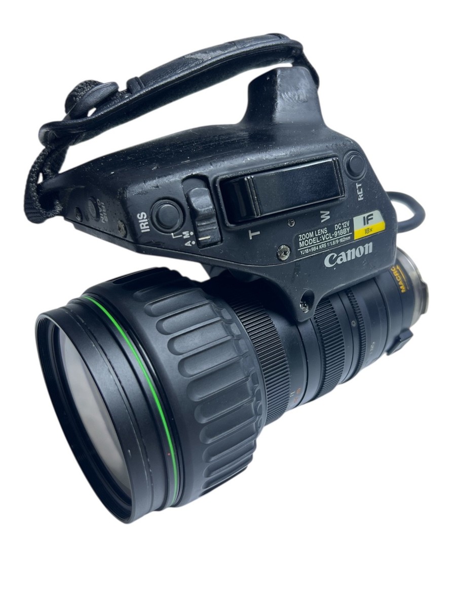 Canon VCL-918BY YJ18x9B4 KRS IF 1:1.8 9-162mm BCTV Zoom Lens | eBay