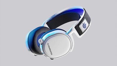 SteelSeries 61467 Arctis 7P Gaming Headset White Blue PS5