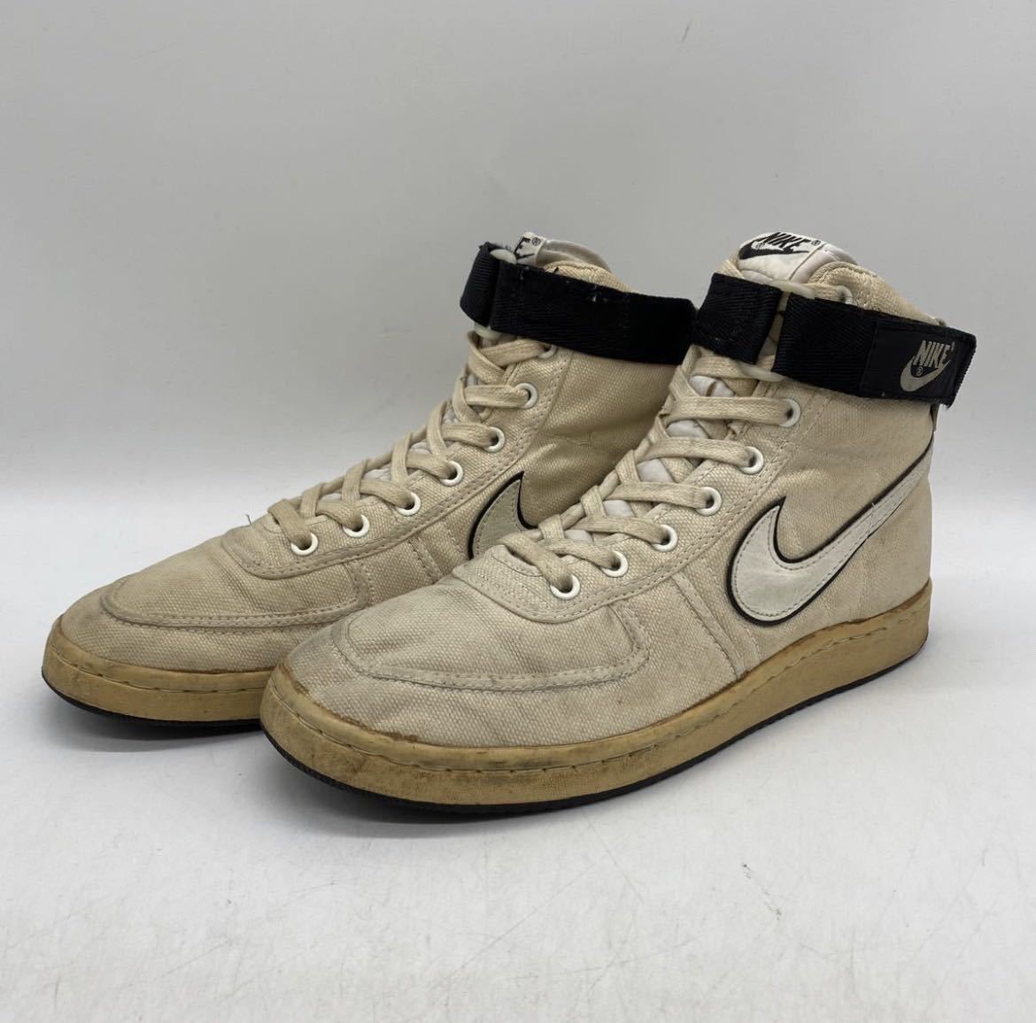 NIKE VANDAL HI SUPREME US9 White 1984 Vintage Used Sneakers | eBay