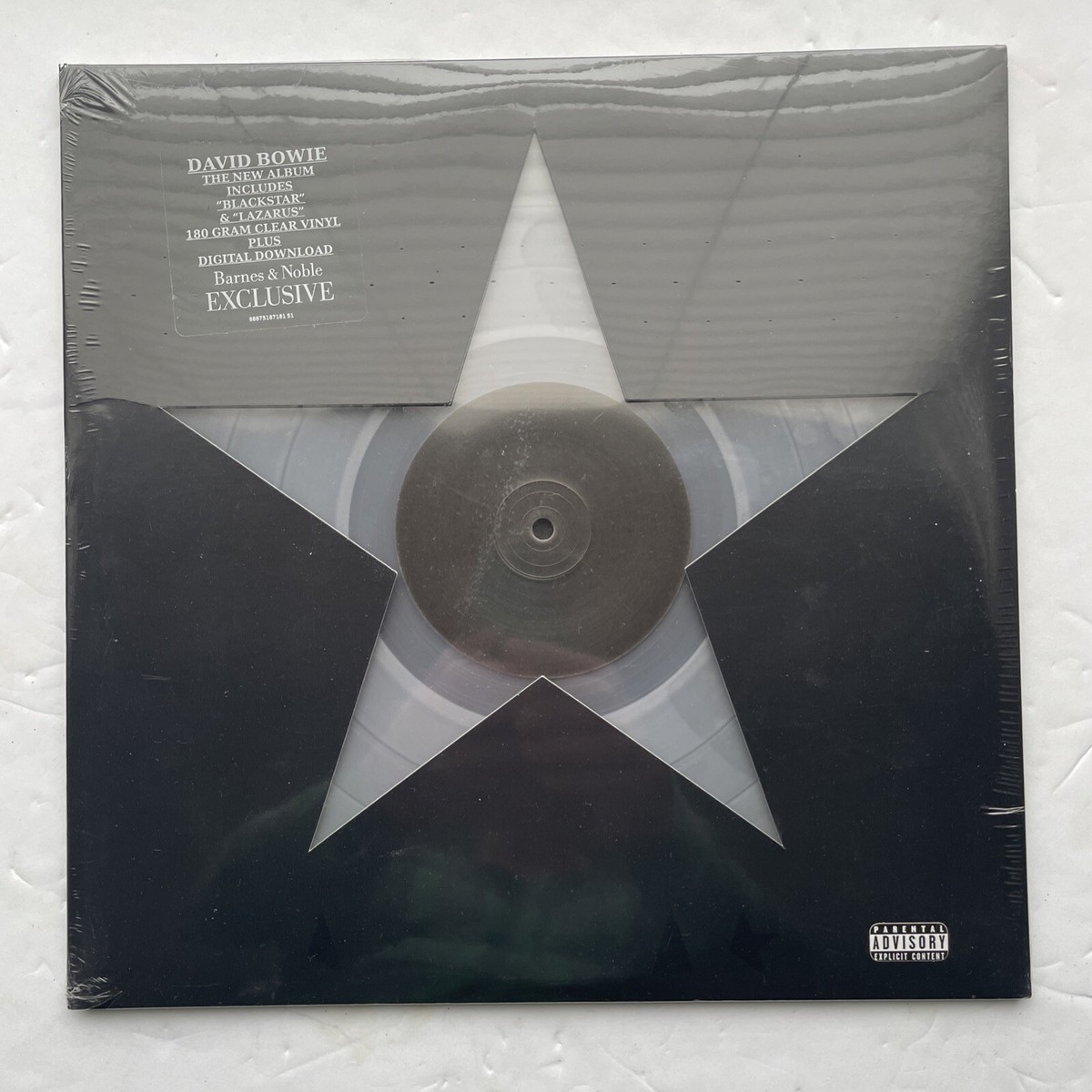 David Bowie BLACKSTAR BLACK STAR rare clear vinyl 5000 copies