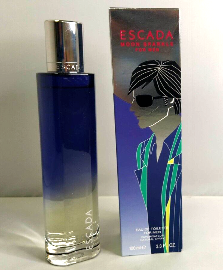 Rare Open Box Escada Moon Sparkle For Men Eau de Toilette 3.4oz