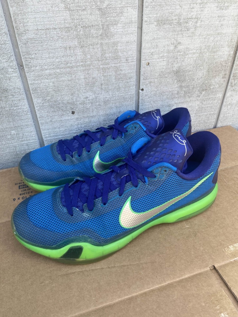 Nike Kobe 10 Emerald City Blue Green Kobe Bryant Men's Size US 13