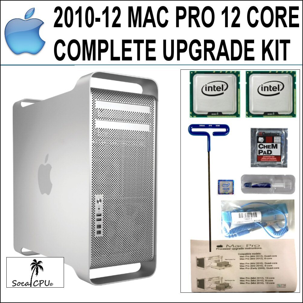 Twelve 12 Core Apple Mac Pro 5,1 CPU Complete Upgrade kit to X5690