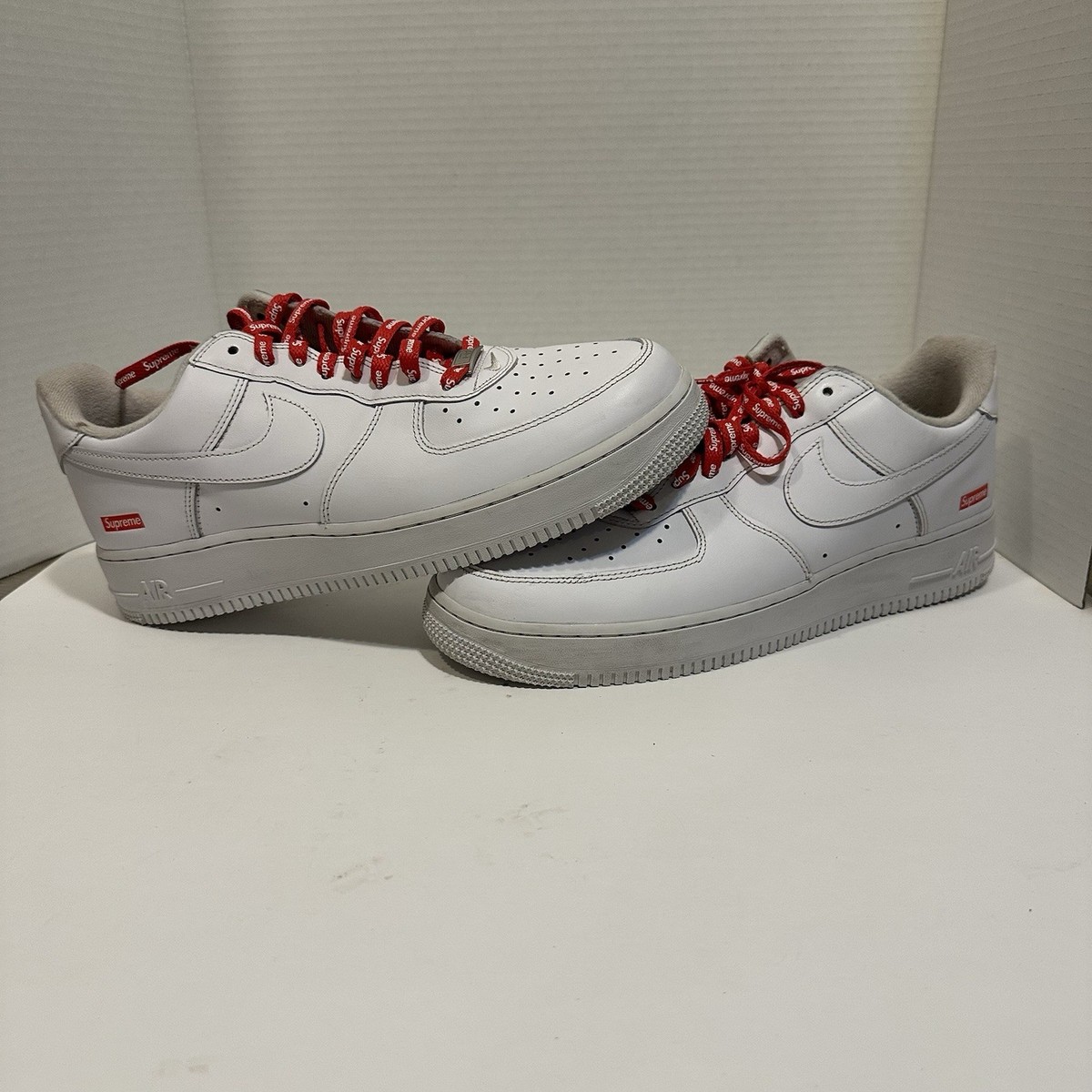 Nike Air Force 1 x Supreme Low Box Logo Size 11 -White CU9225 100