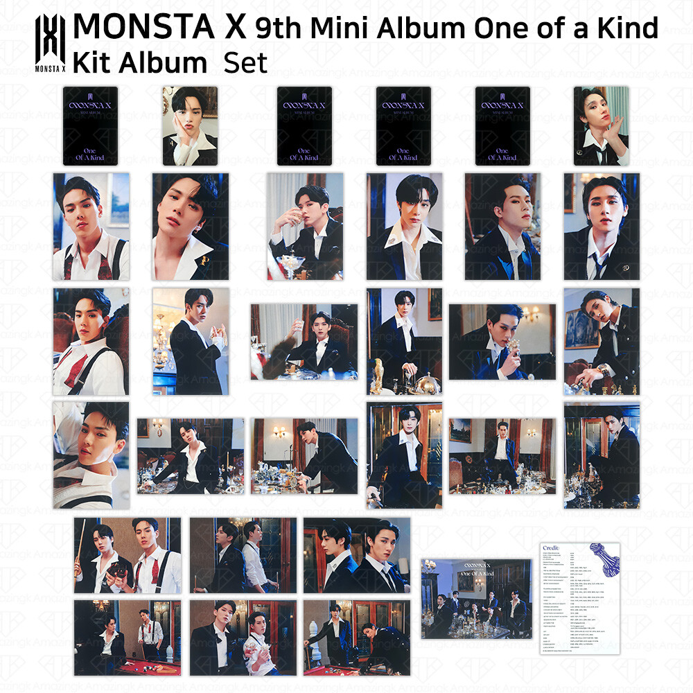 MONSTA X 9th Mini Album One Of A Kind Kit Official Photocard KPOP
