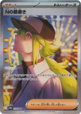 N's Plot SAR 173/086 Black Bolt pokemon card Japanese | eBay