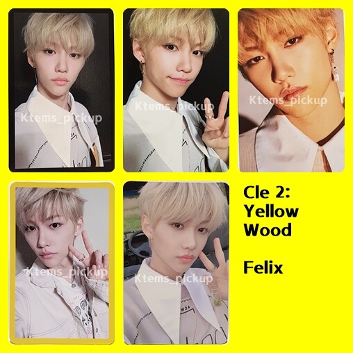 Stray Kids photocard album Yellow Wood Official Photo card : Felix