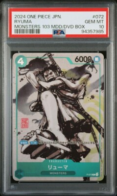 PSA 10 One Piece Card Ryuma MONSTERS 103 P-072 Promo Japanese | eBay