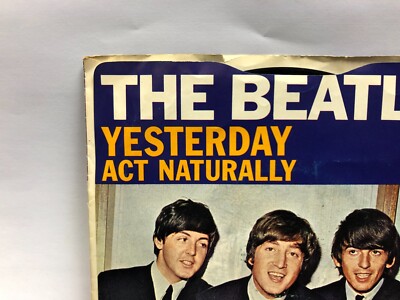 The Beatles Yesterday / Act Naturally 5498 Vinyl 7