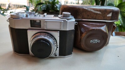 Rare Vintage Olympus Wide-E Film 35mm Camera D.Zuiko-W F.C. f1:3.5