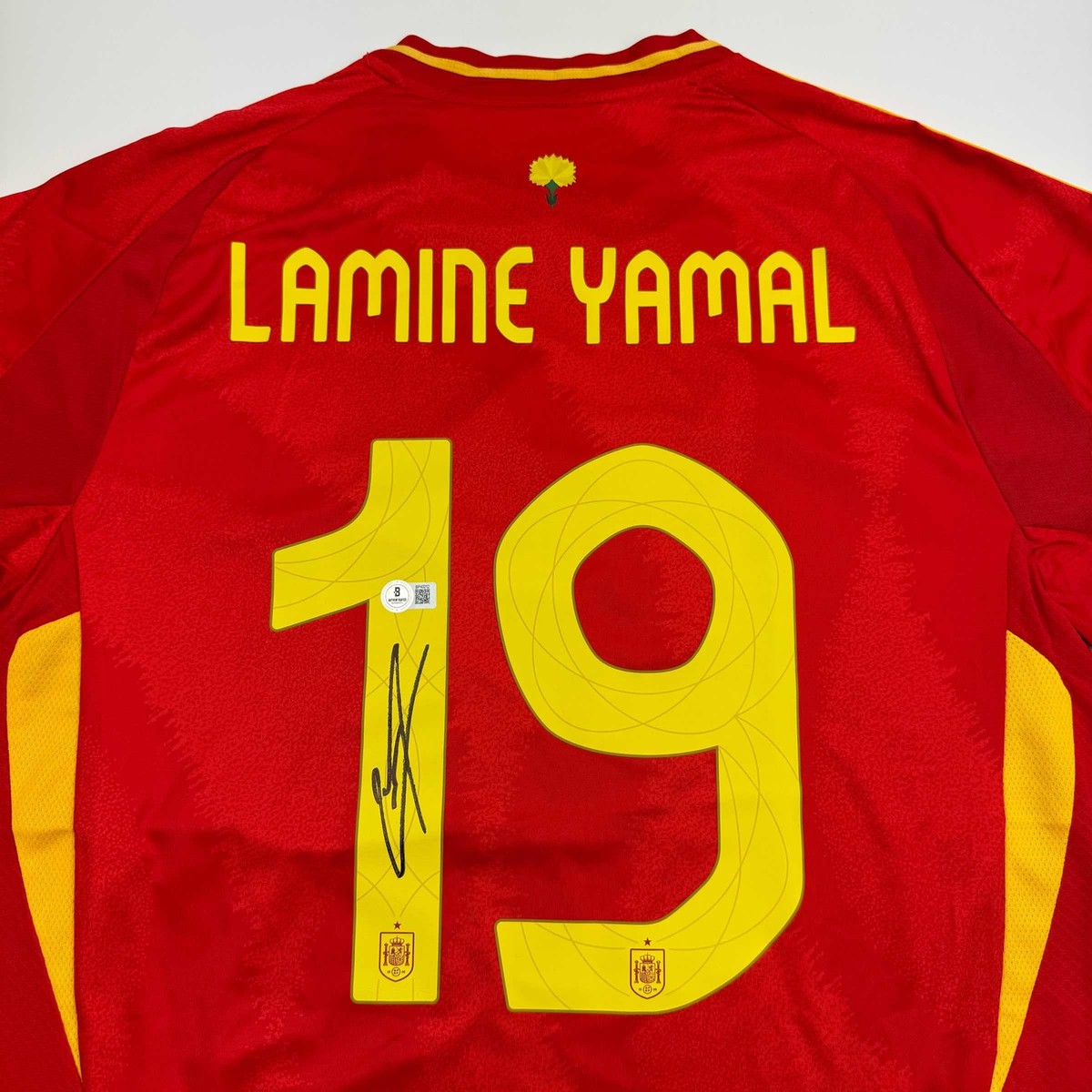 Lamine Yamal 直筆サインユニフォーム スペイン代表 UEFA決勝 Lamine